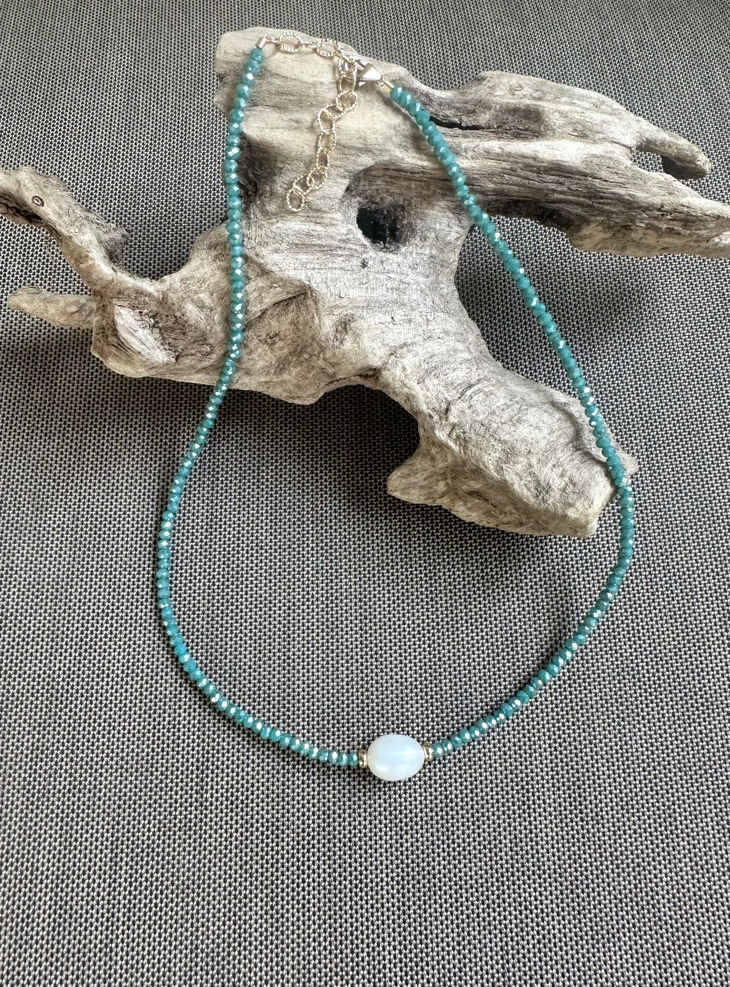 Crystal Necklaces (Coral & Teal)