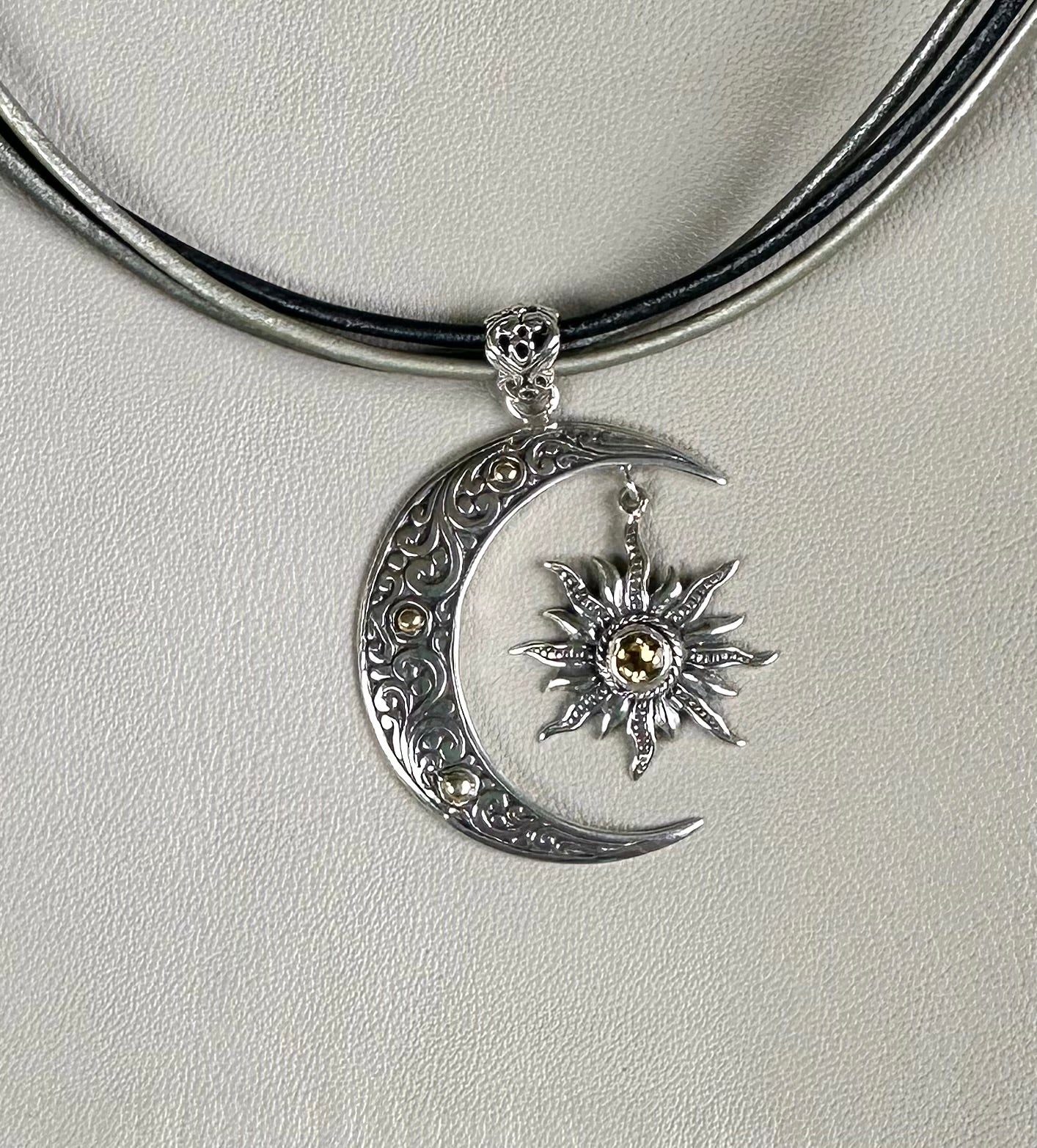 Moon and Sun Necklace