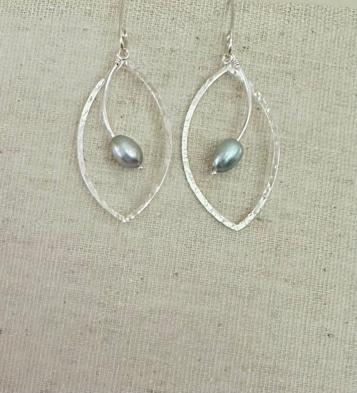 Light Aqua Pearl Earrings