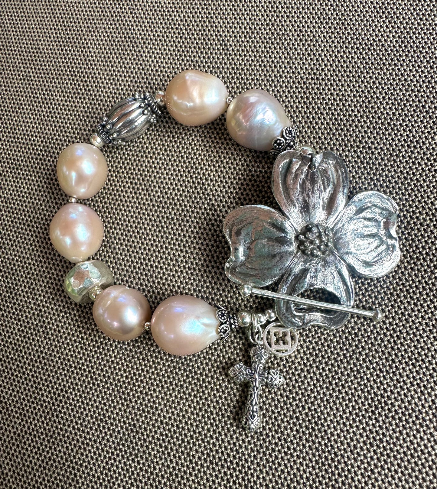 Artisan Dogwood Pearl Bracelet