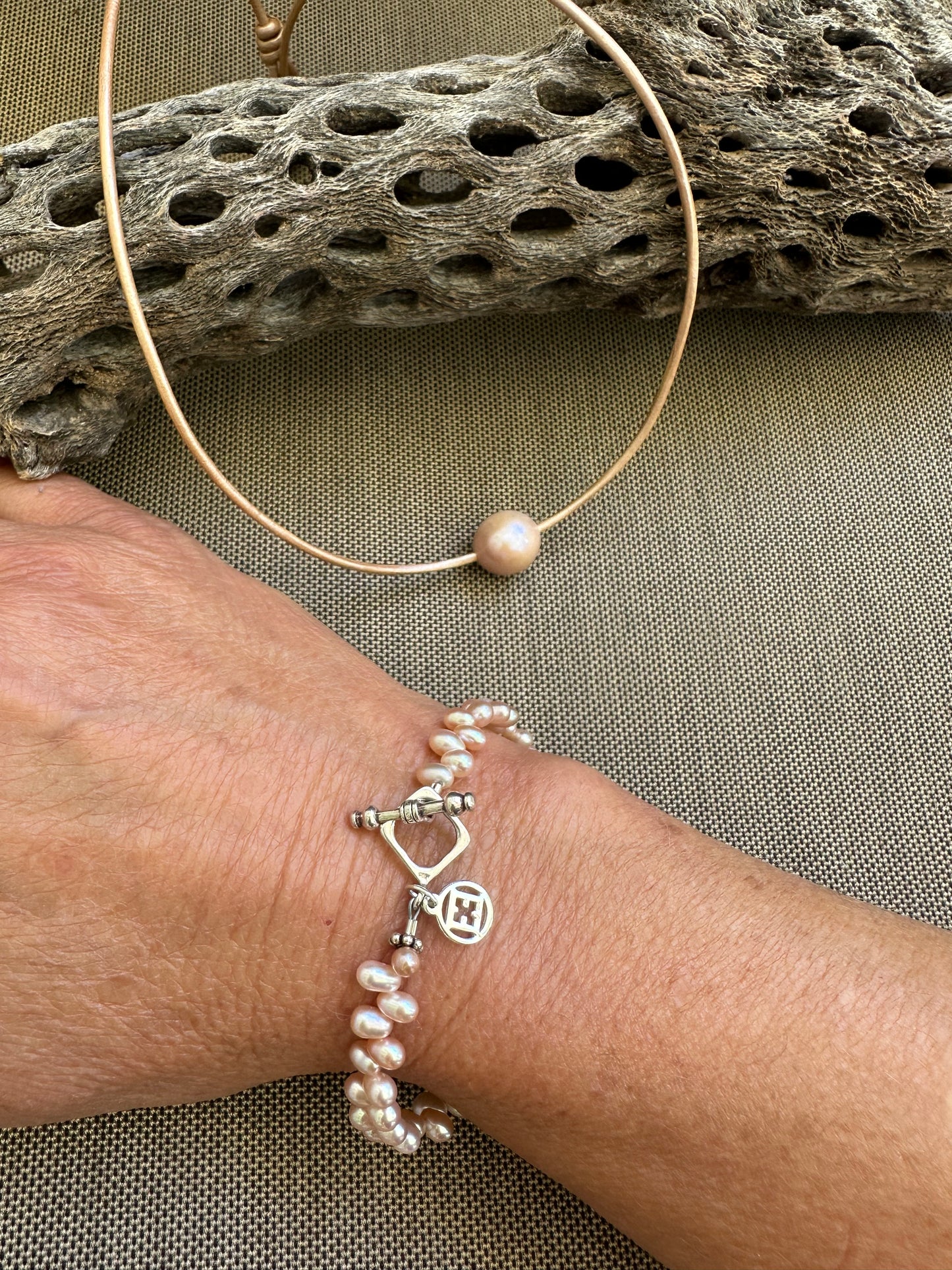 Blush Freshwater Pearl Bracelet