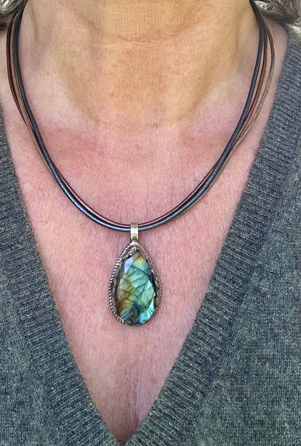 Faceted Labradorite Necklace