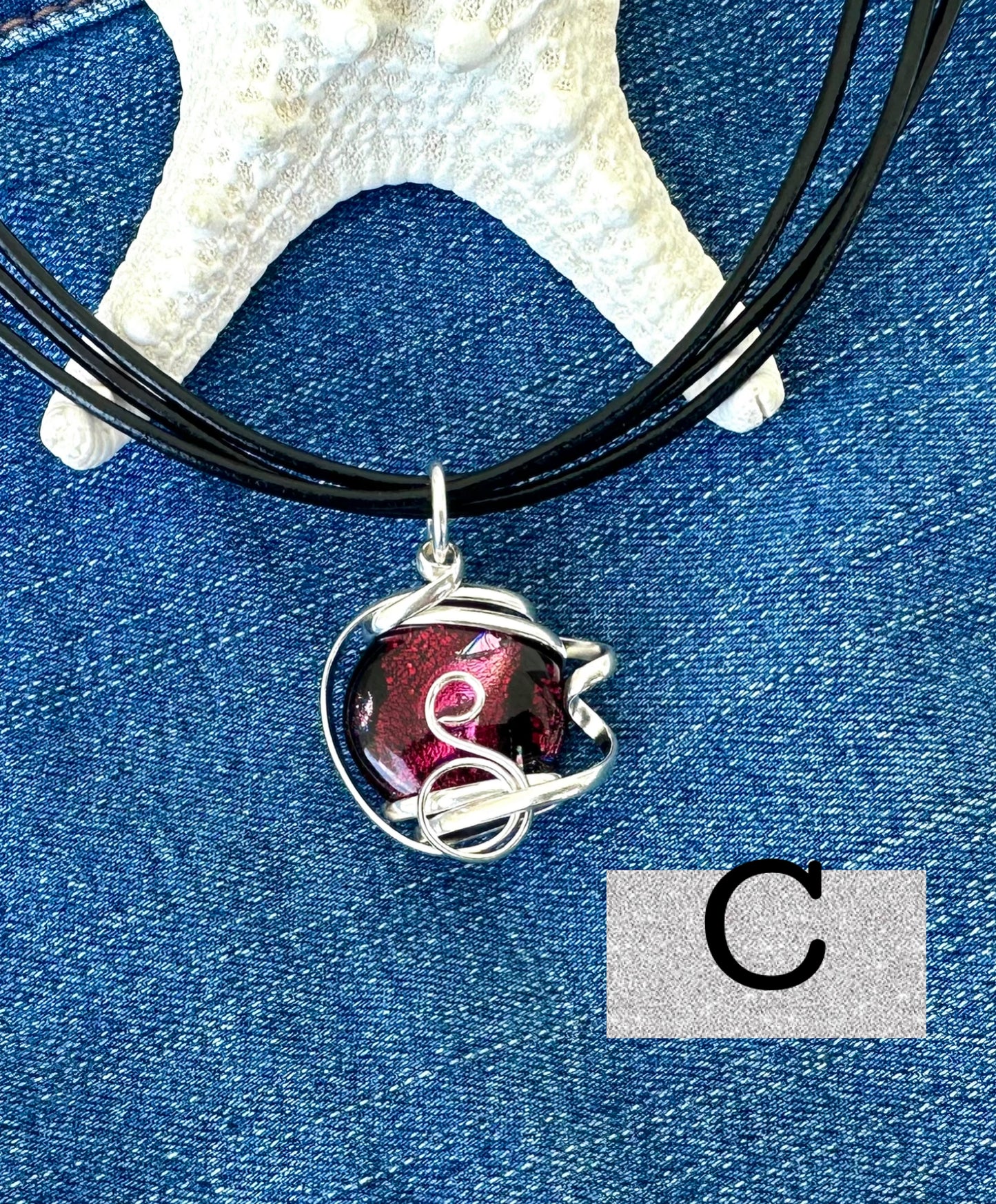 Sunset Dichoric Necklaces