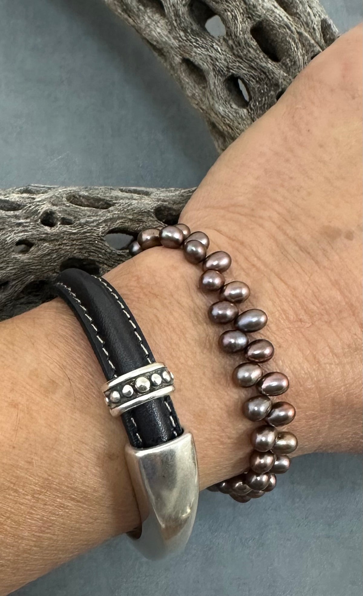 Autumn Ember Pearl Bracelet