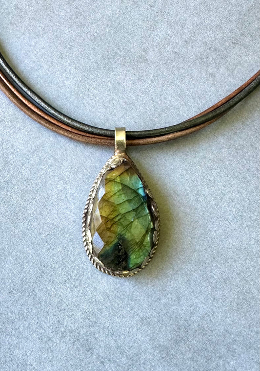 Faceted Labradorite Necklace