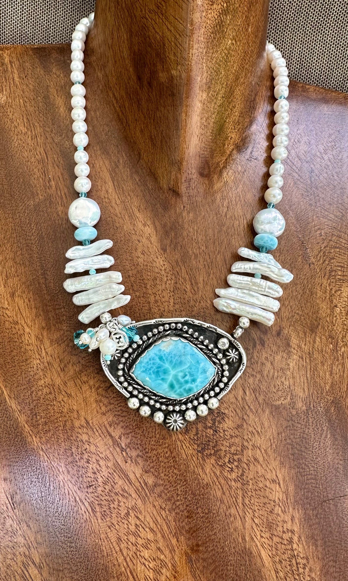 The Sea Whisper Larimar Necklace