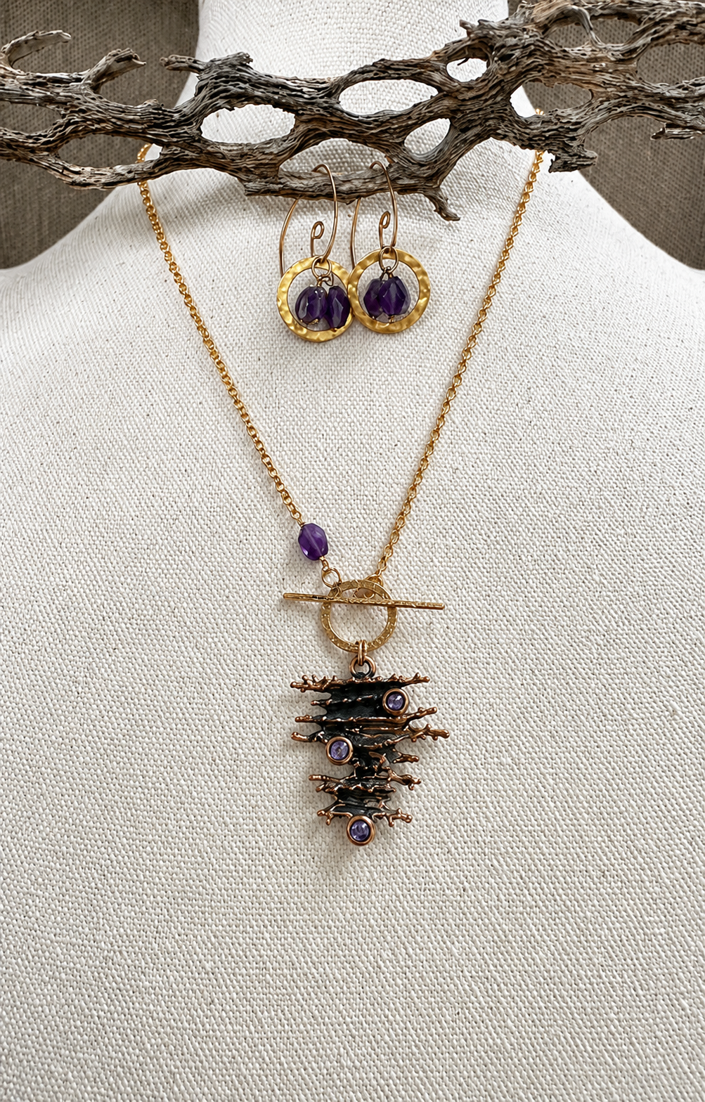 Amethyst Entwined Set
