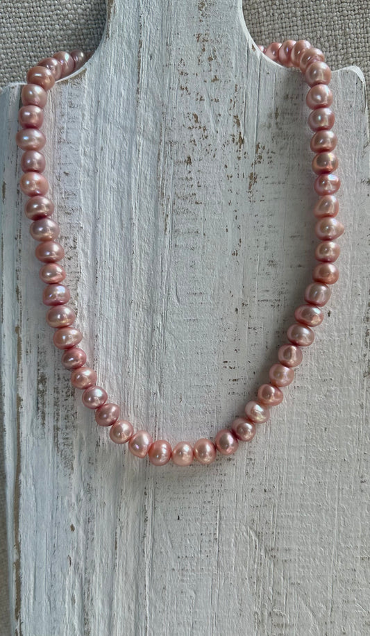 Pink Pearl Necklace