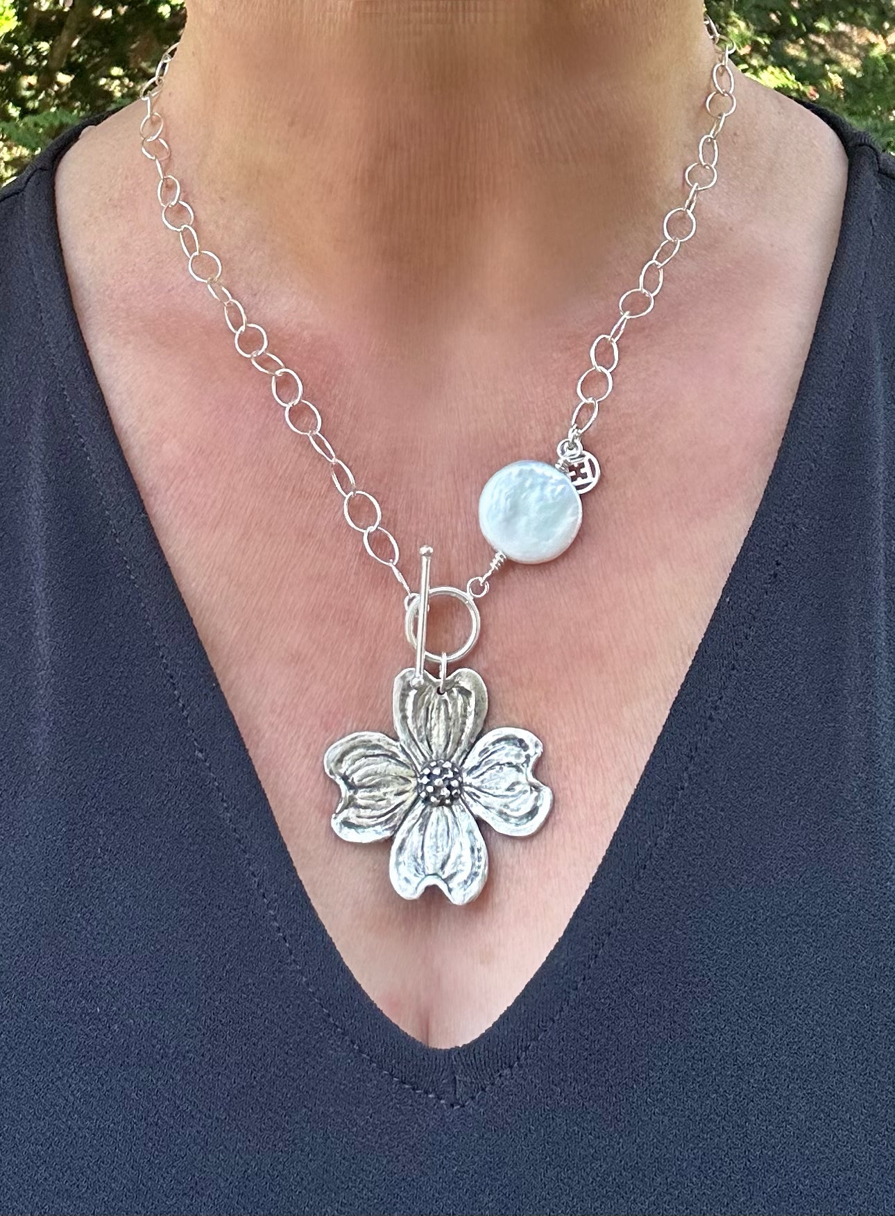 Artisan Large Dogwood Necklace