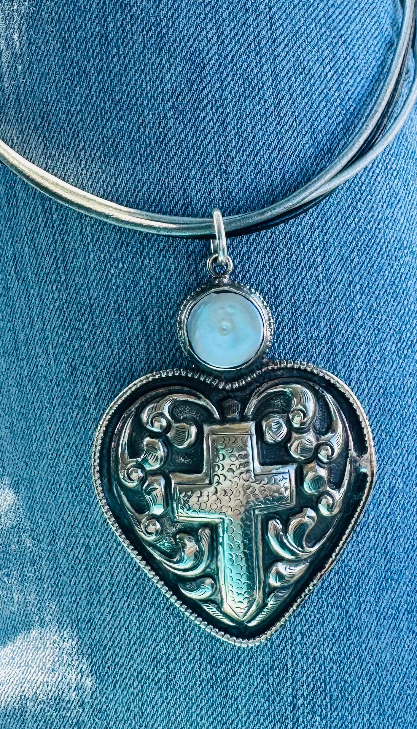 Heart with Cross Necklace