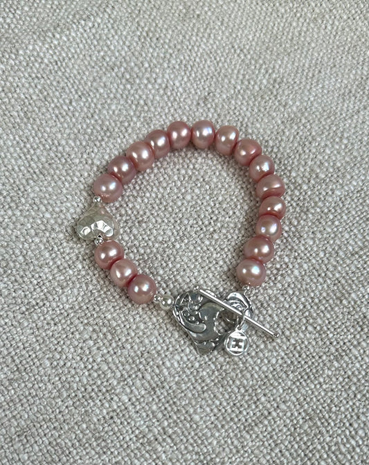 Pink Pearl Bracelet