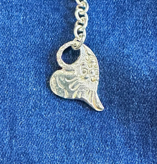 Handmade Sterling Heart Necklace