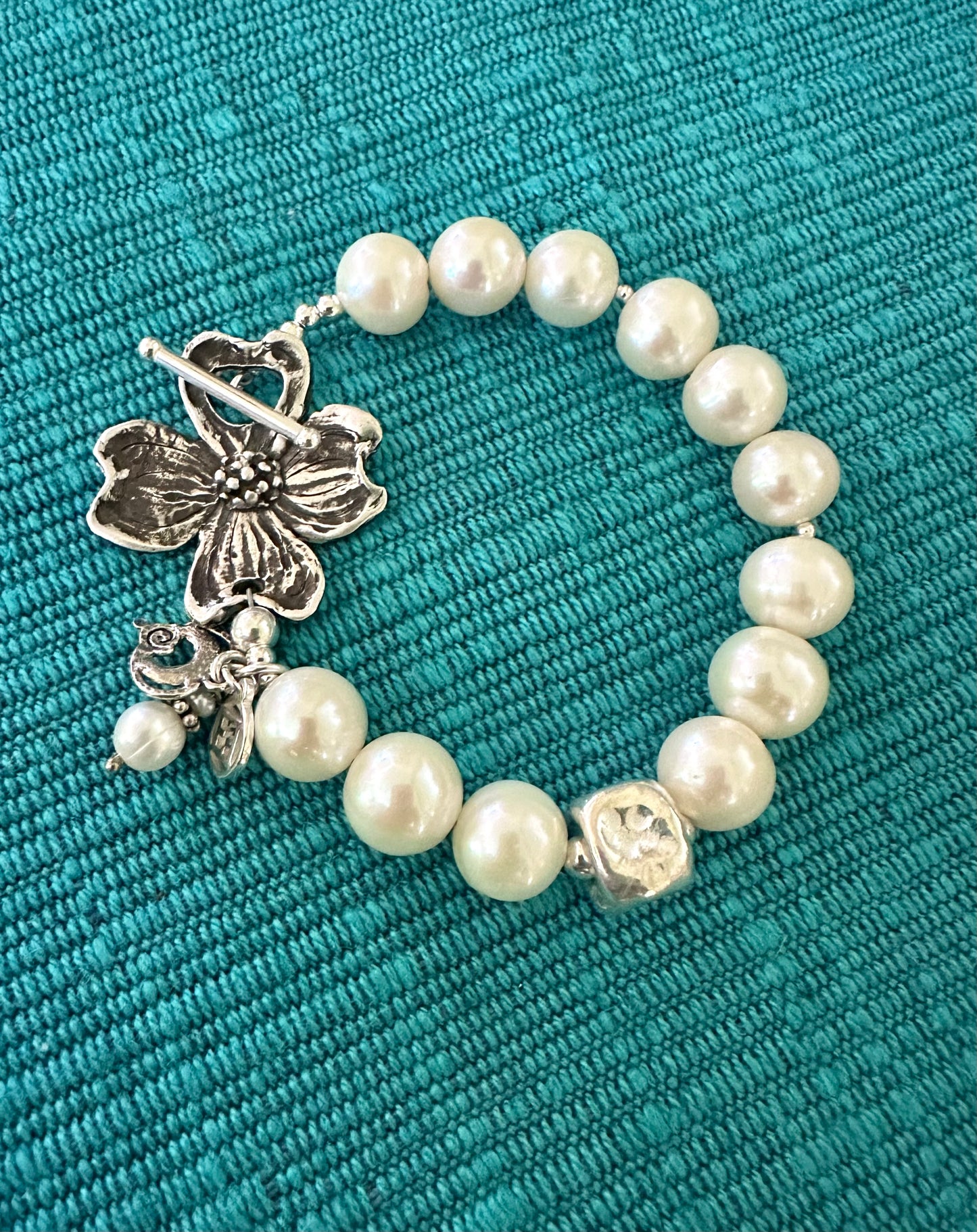 Artisan Dogwood Pearl Bracelet