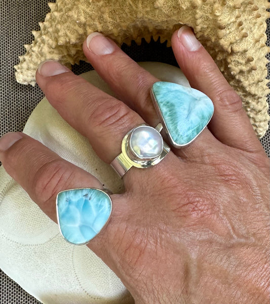 Larimar Rings