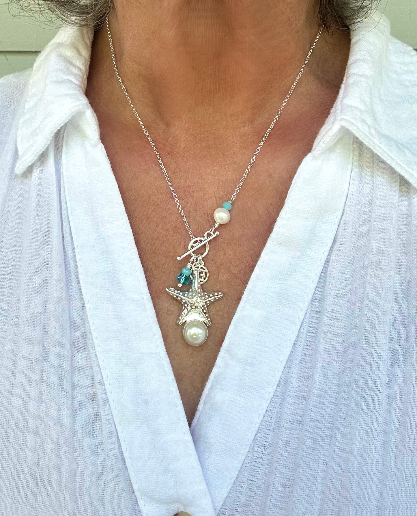 Starfish and Pearl Necklace