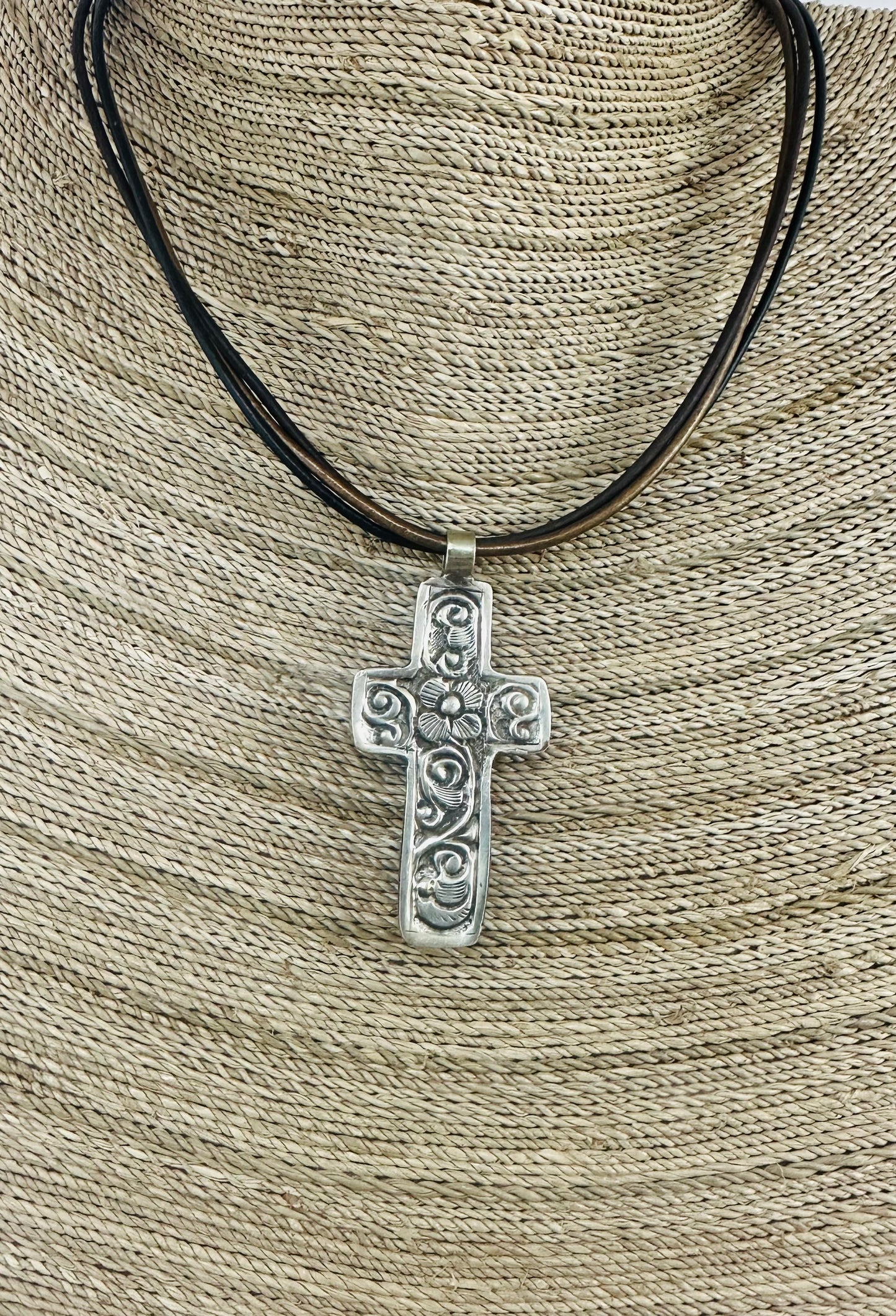 Bone Cross Necklace