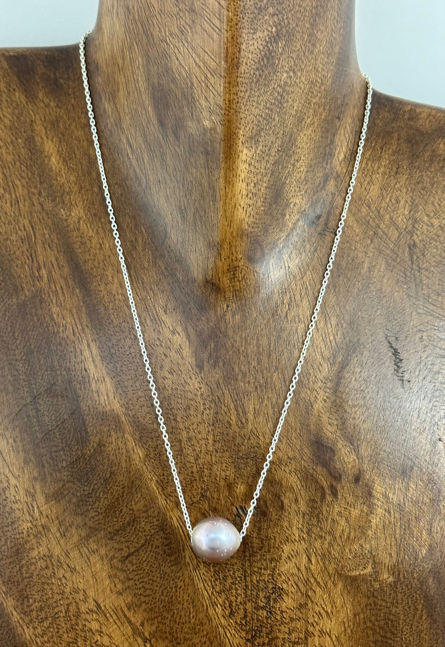 Natural Blush Pearl Necklace