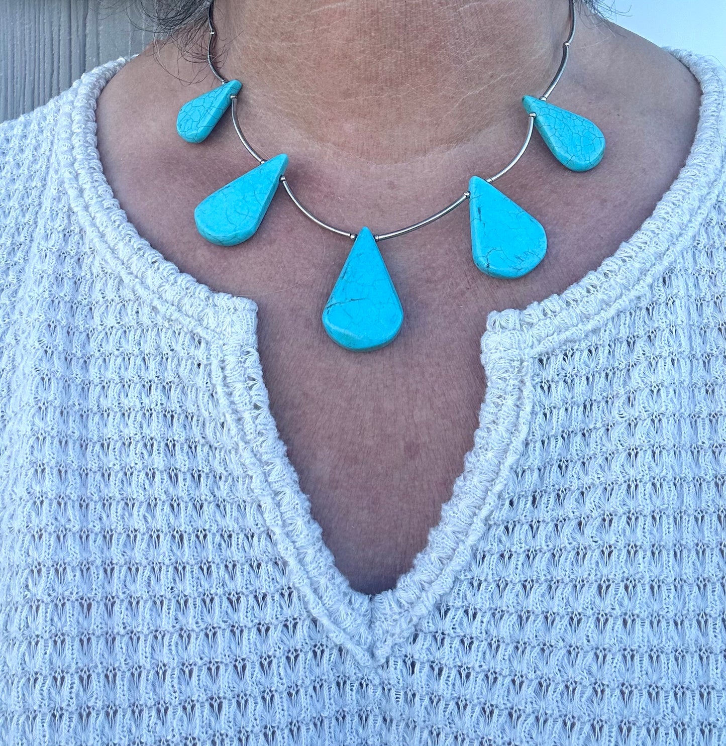 Turquoise Howlite Necklace