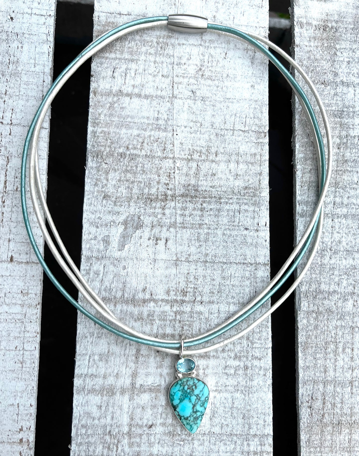 Turquoise Tri Cord Necklace