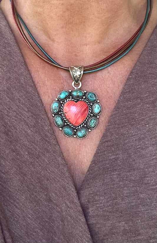 Spiny Oyster Heart Necklace