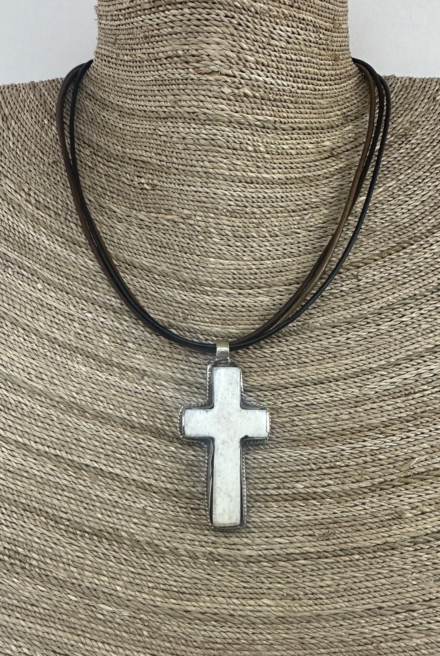 Bone Cross Necklace