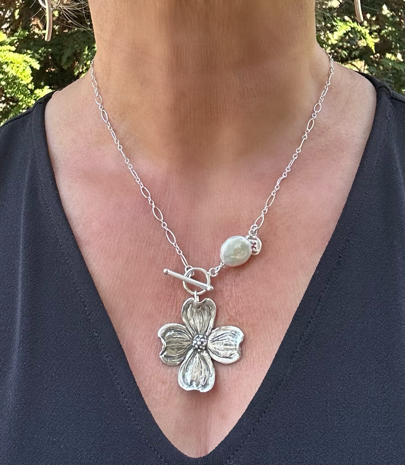 Artisan Medium Dogwood Necklace