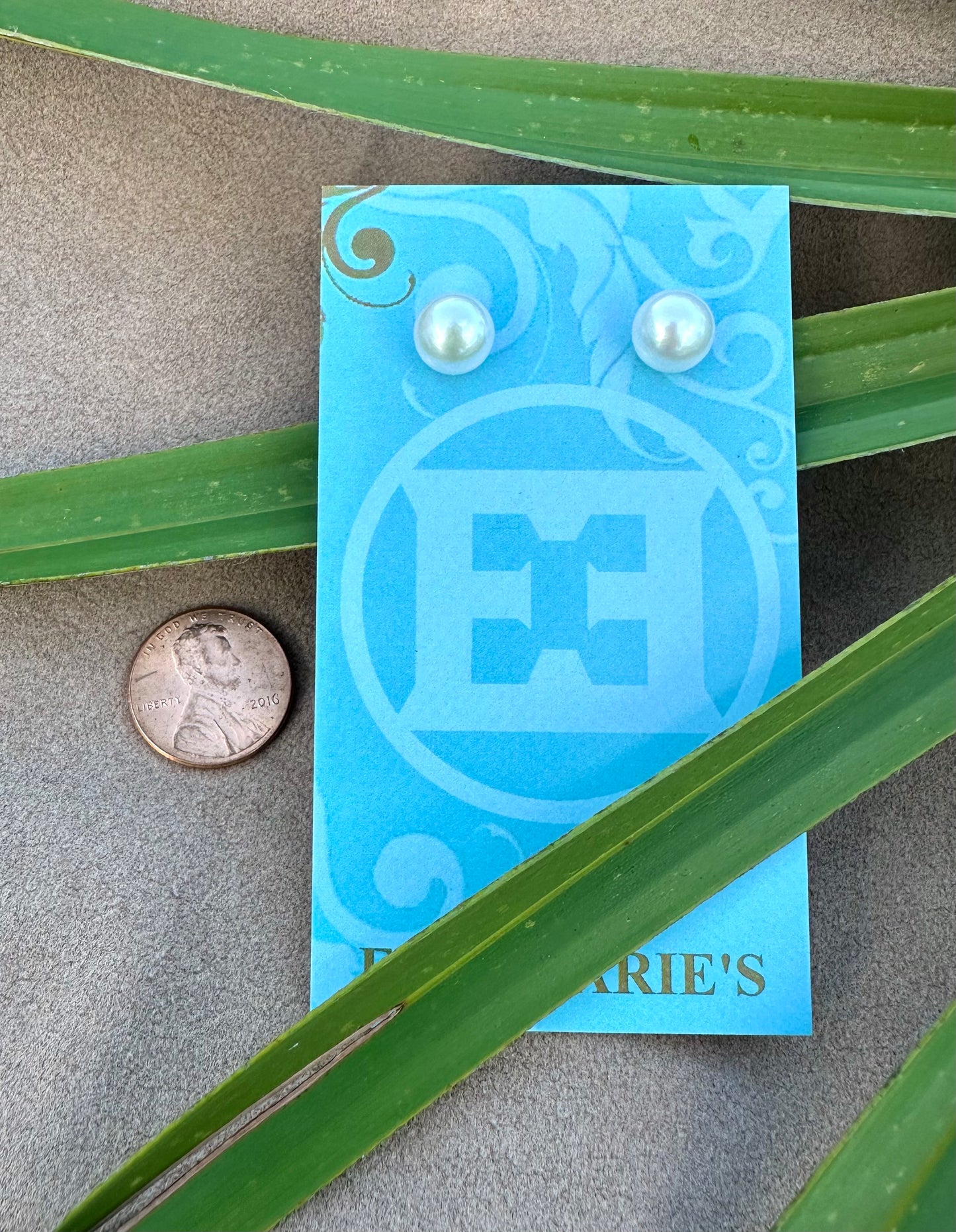 Pearl Stud Earrings