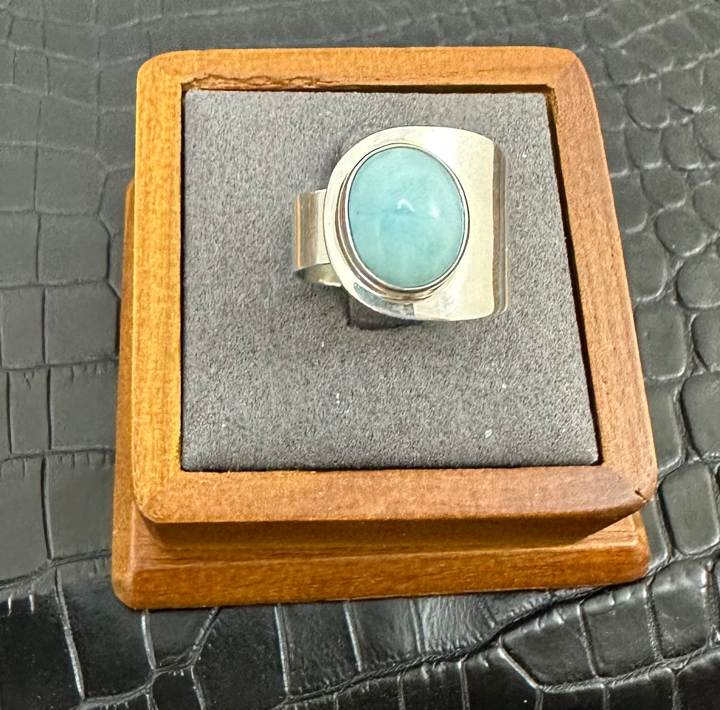 Larimar Adjustable Ring