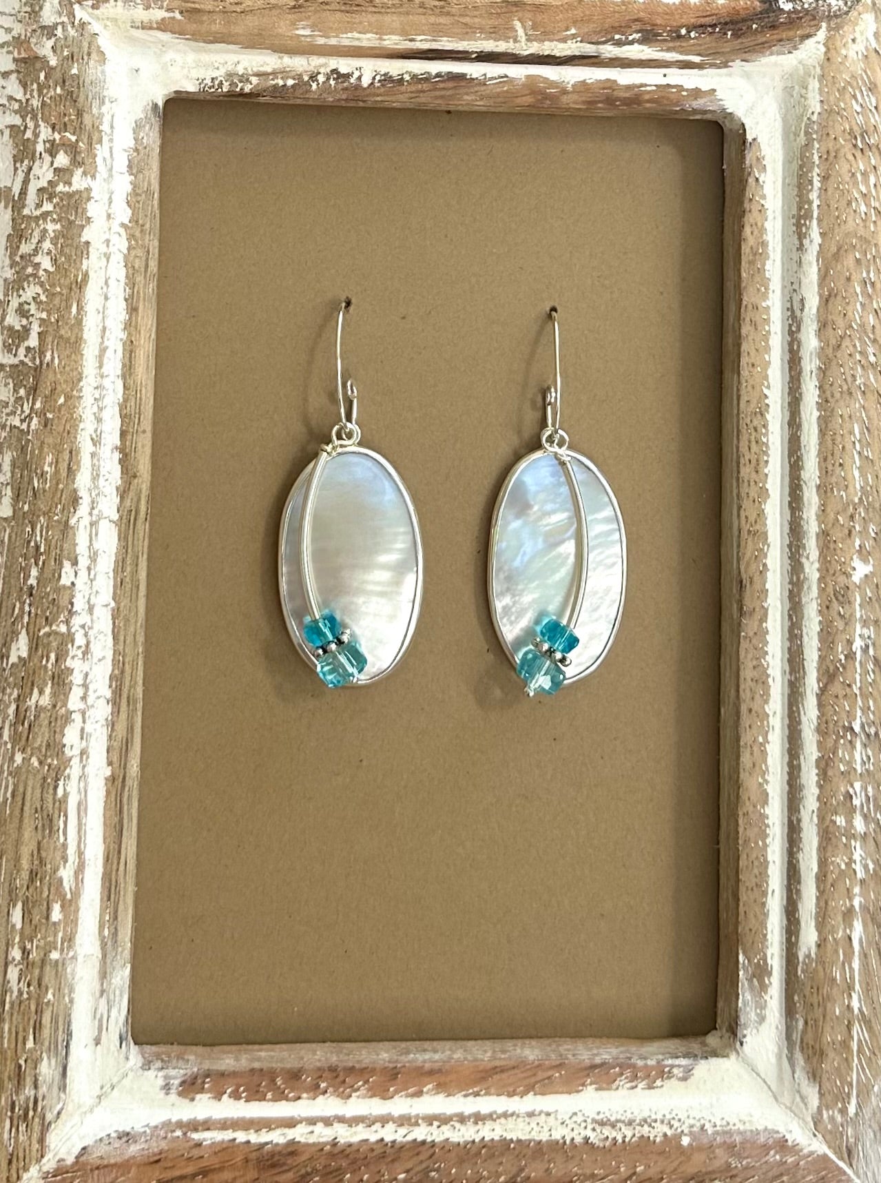 Sterling Mother of Pearl Earrings