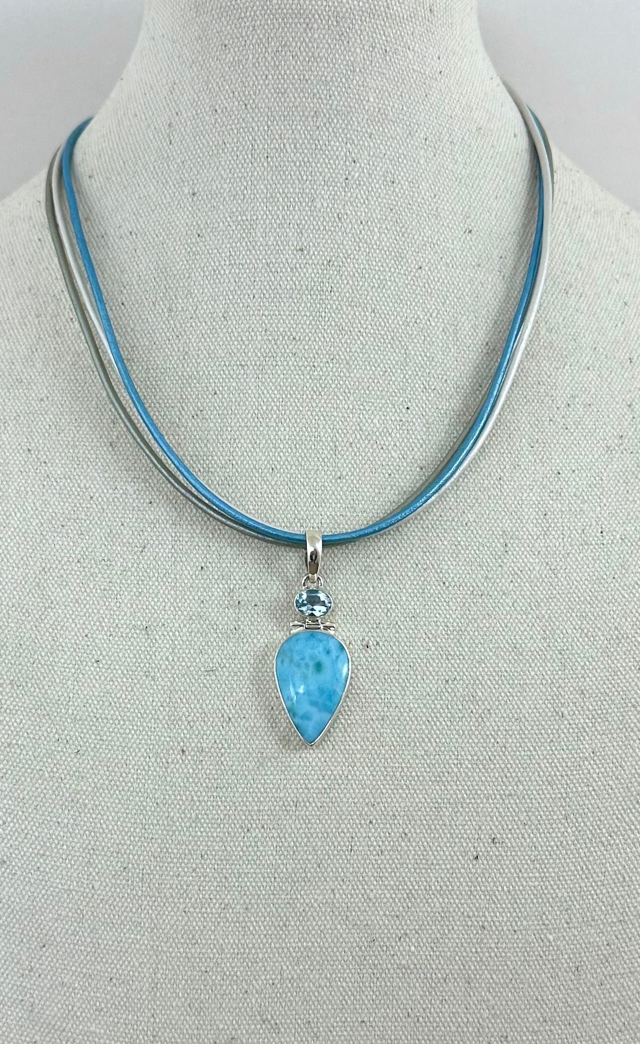 Larimar and Blue Topaz Necklace