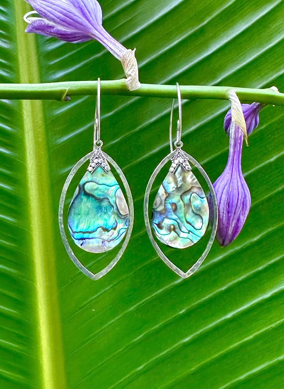 Teardrop Abalone Earrings