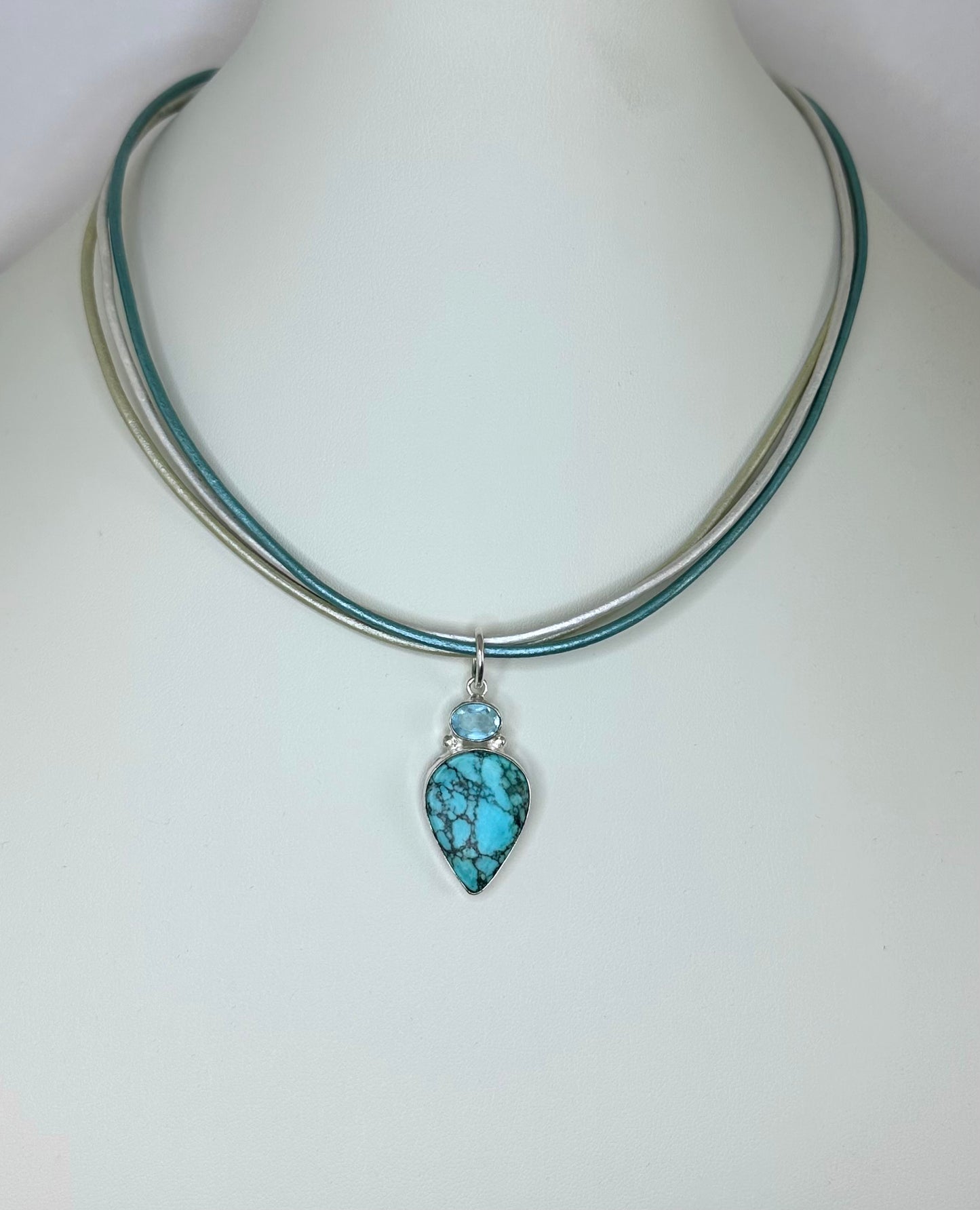 Turquoise Tri Cord Necklace