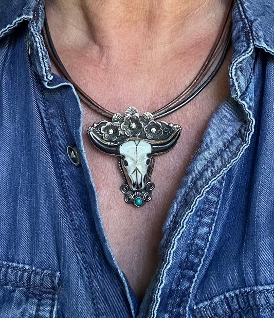 Southwest Longhorn Necklace