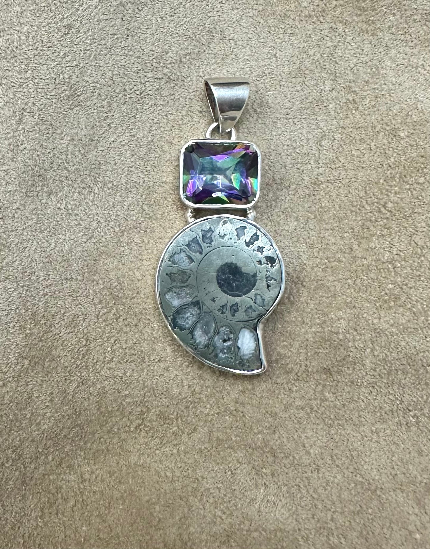 Ammonite Fossil Pendant