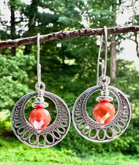 Opaque Crystal Earrings