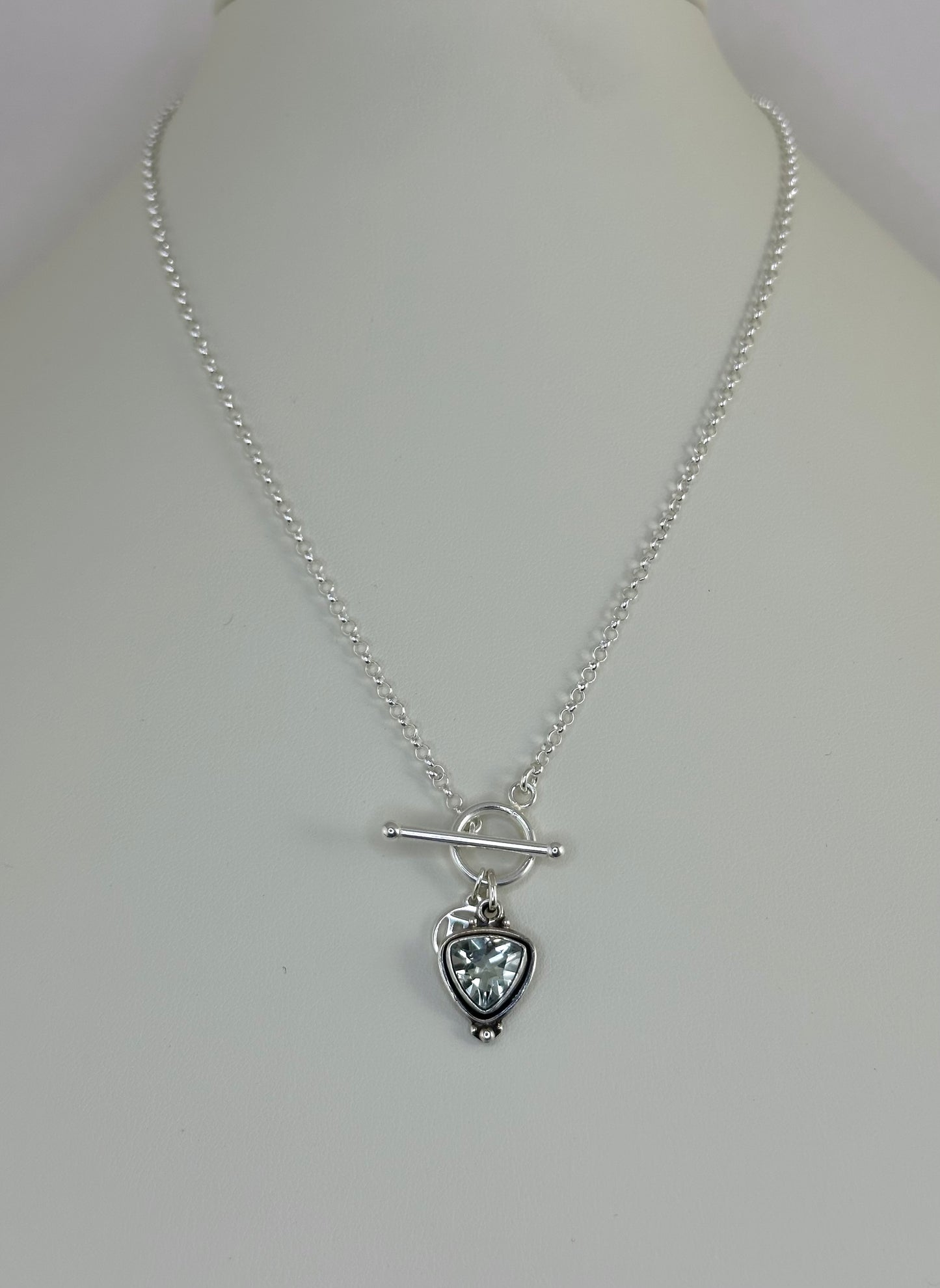 Pale Green Amethyst Necklace